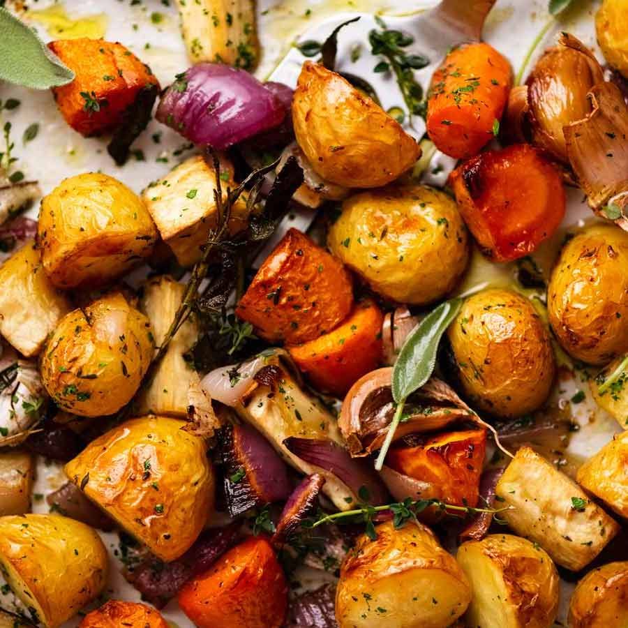Sheet Pan Spiced Osage Plains Bison with Roasted Root Vegetables