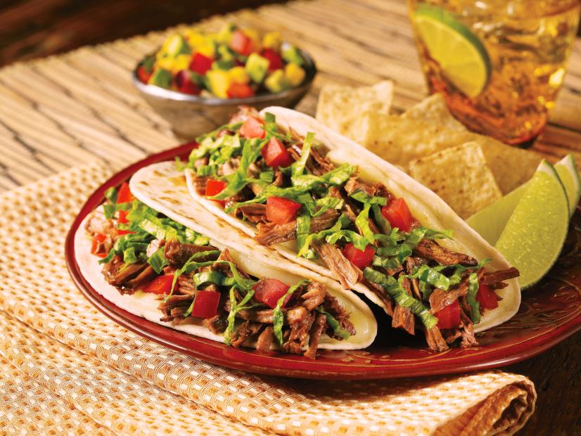 Smoky Chipotle-Barbecue Beef Brisket Tacos