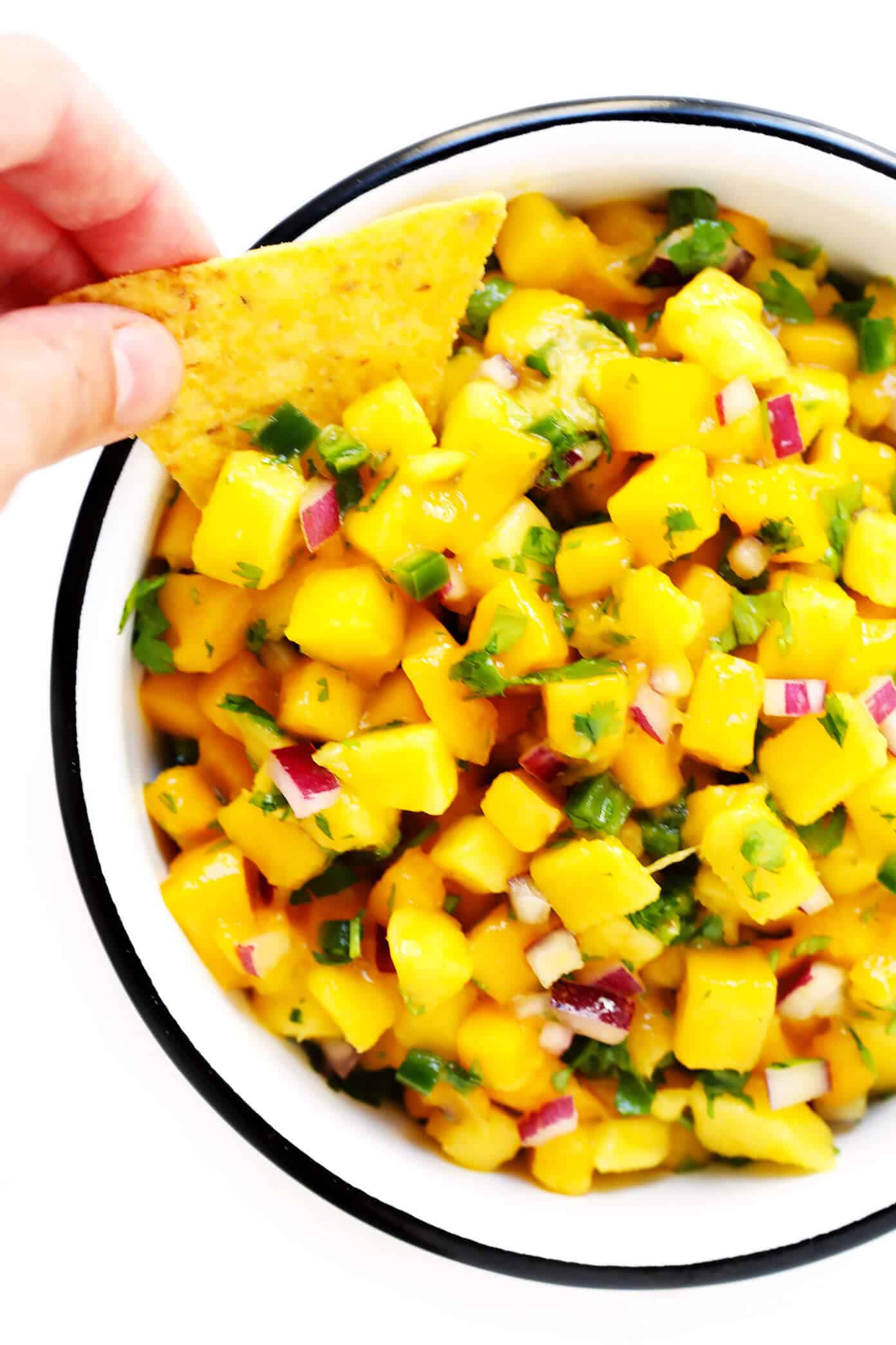 Sautéed Caribbean Plantains with Spicy Mango Salsa
