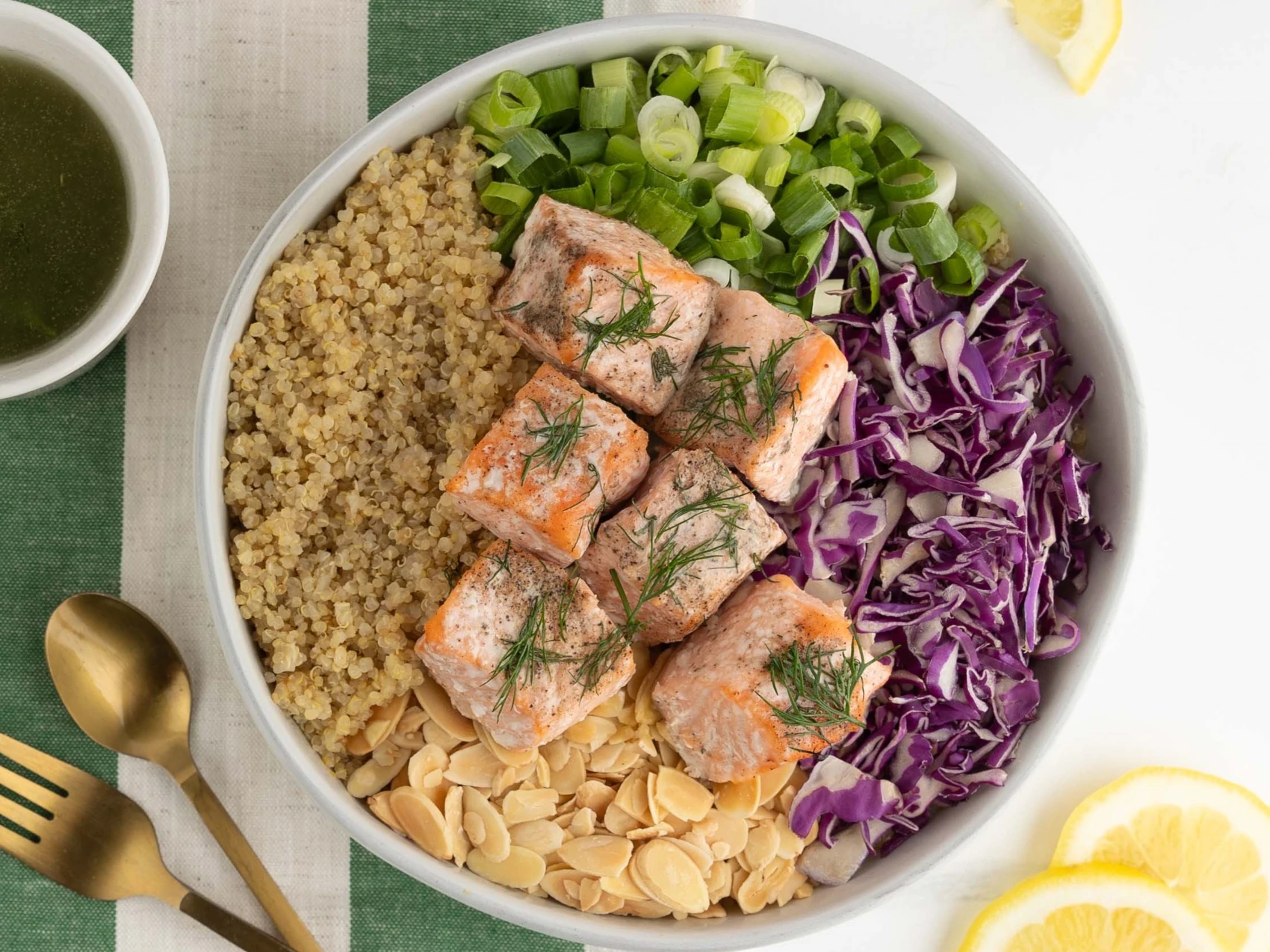 Lemon-Dill Salmon with Herb Quinoa
