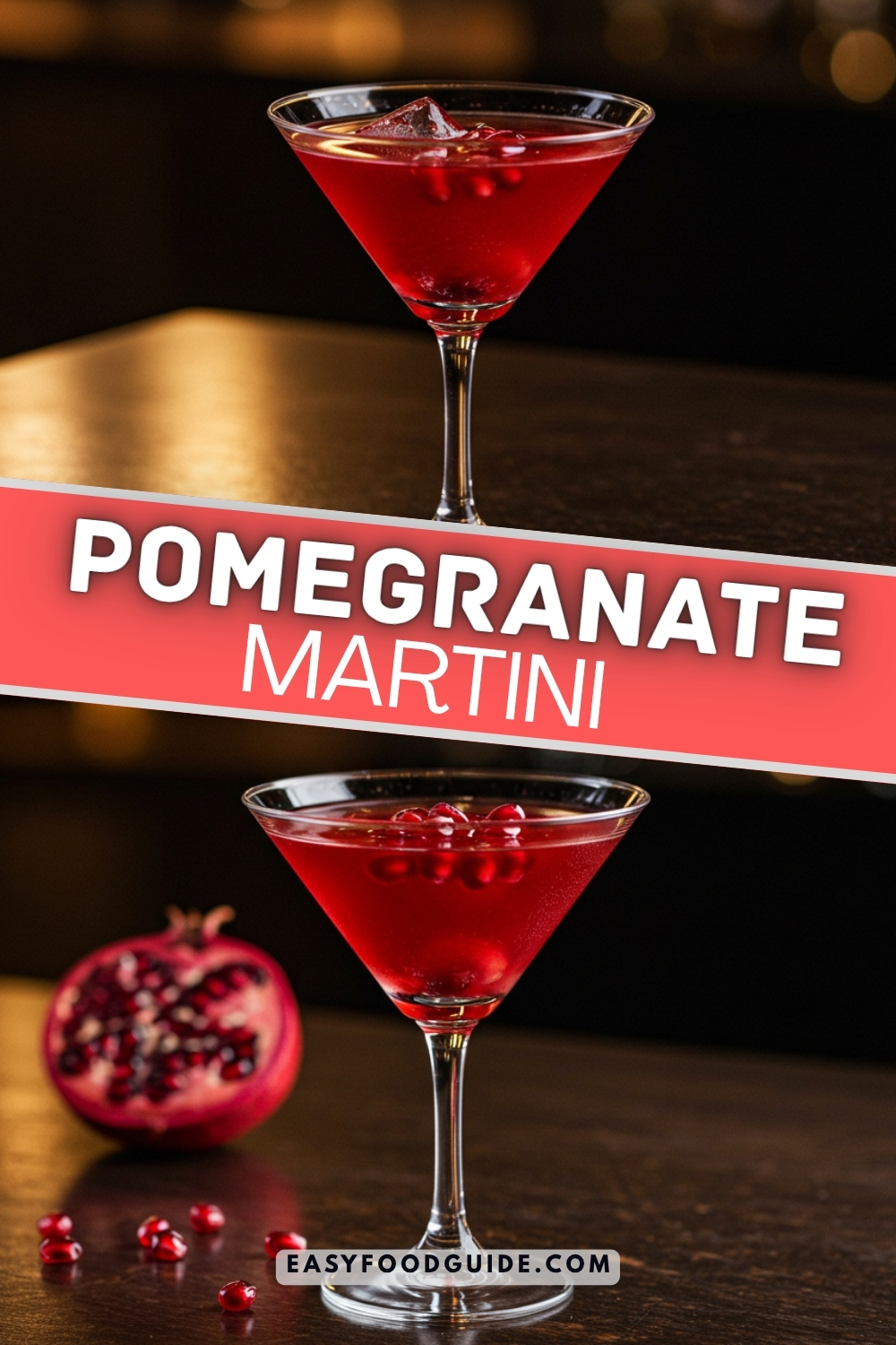 Velvet Pomegranate Dark Horse Martini
