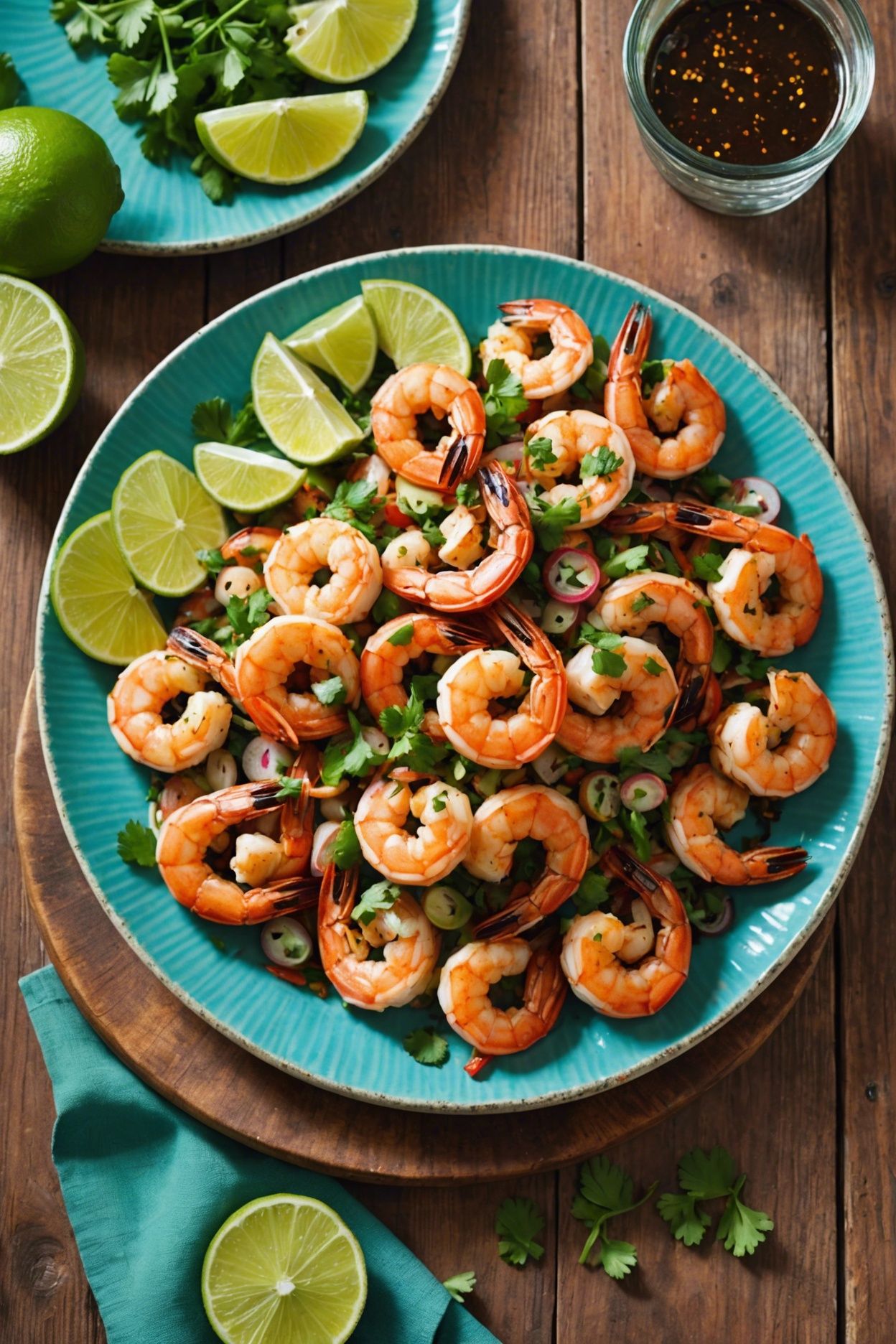 Sautéed Garlic Shrimp with Dominican Mojo Sauce