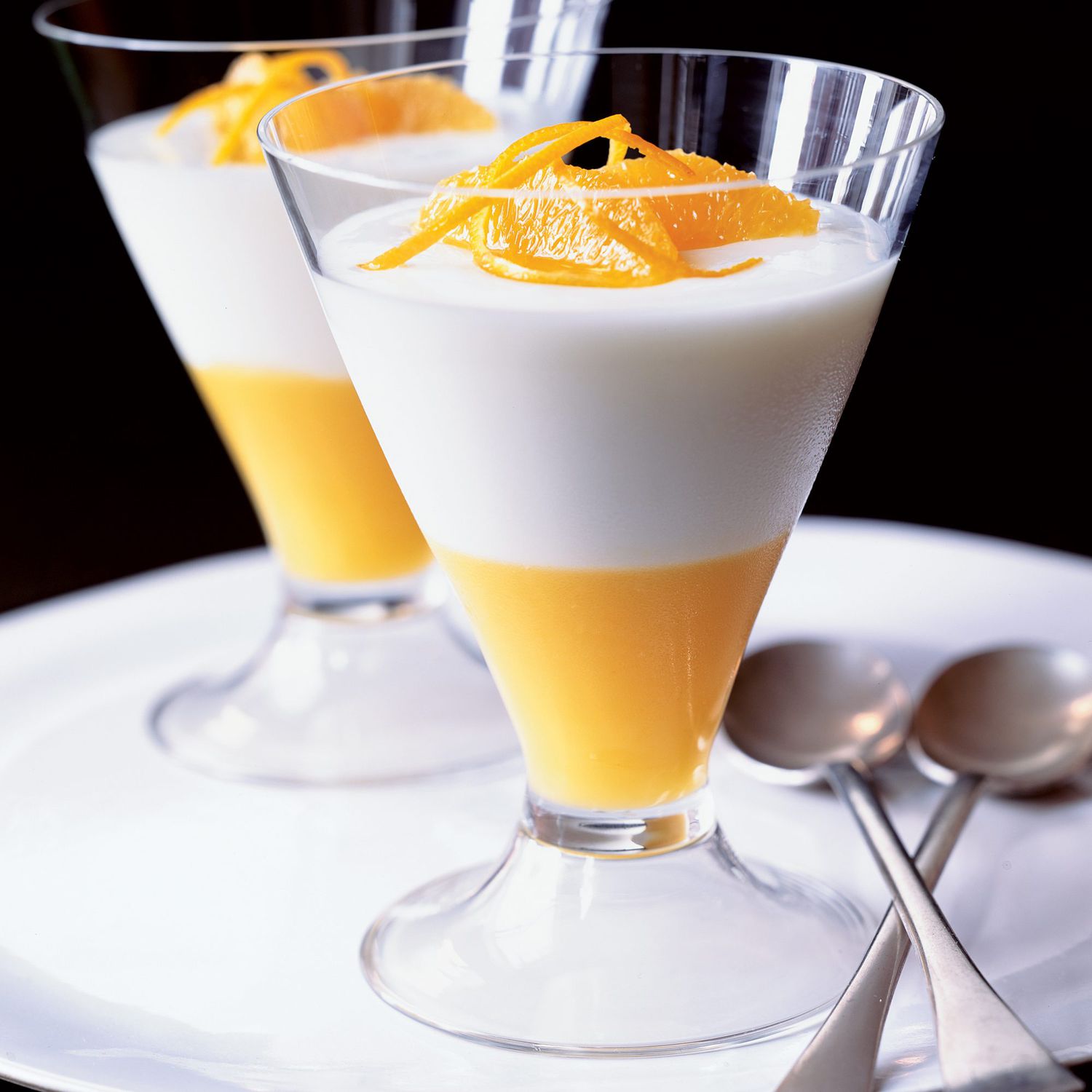 Bittersweet Chocolate and Citrus Panna Cotta