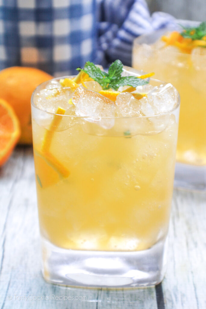 Orange-Basil Whiskey Smash