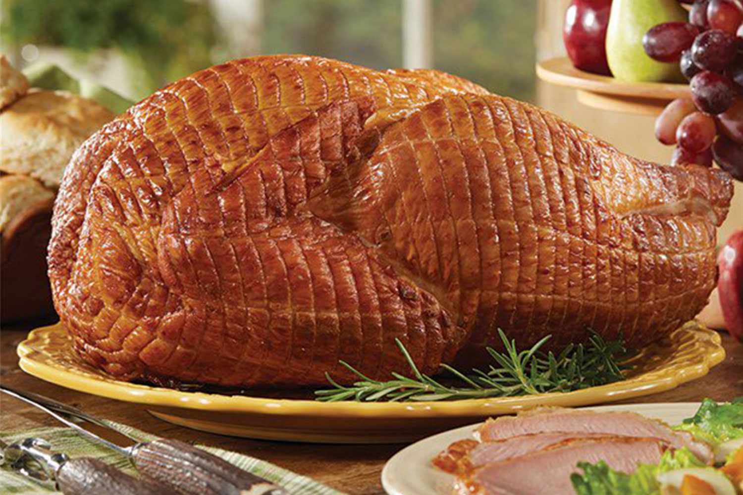 Hickory-Smoked Whole Turkey with Applewood Glaze