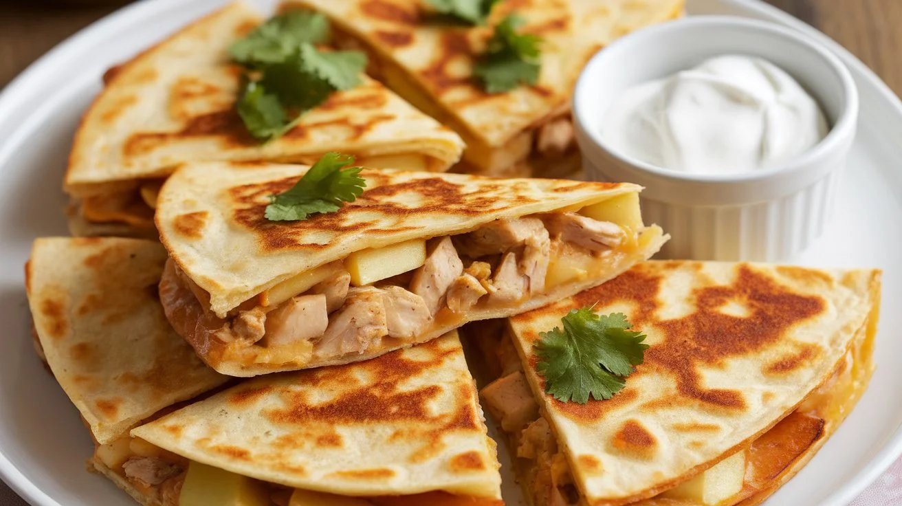 Smoked Chicken and Apple Quesadillas