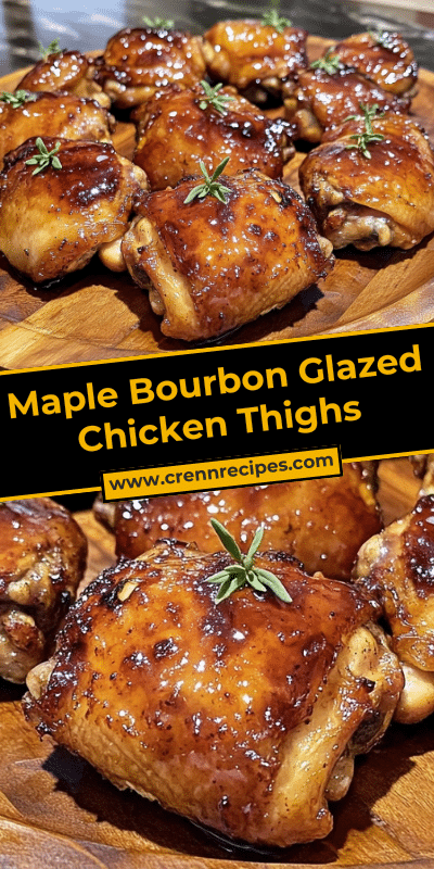 Whiskey-Infused Maple Glazed Chicken Thighs
