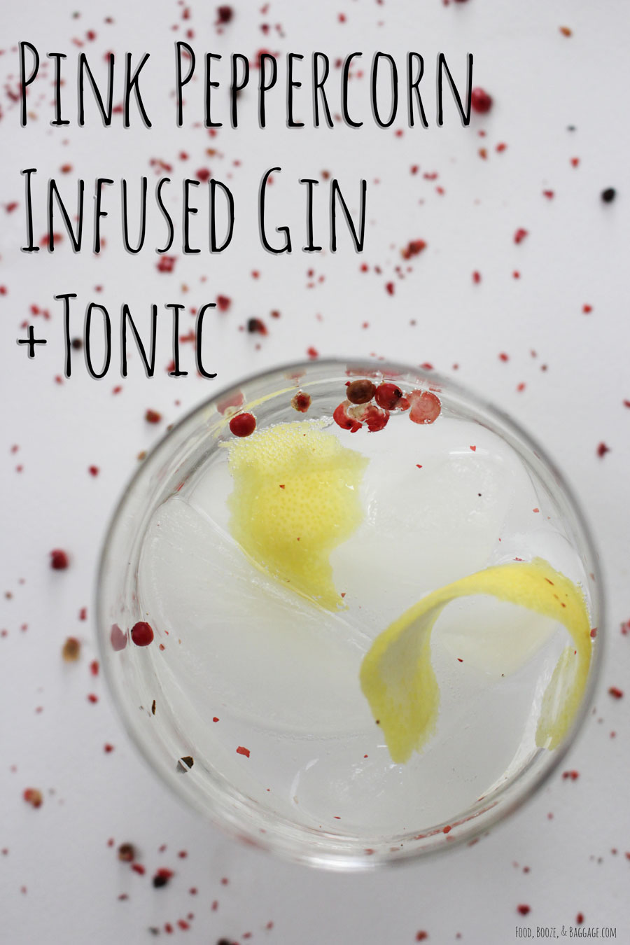Citrus-Peppercorn Infused Gin and Tonic