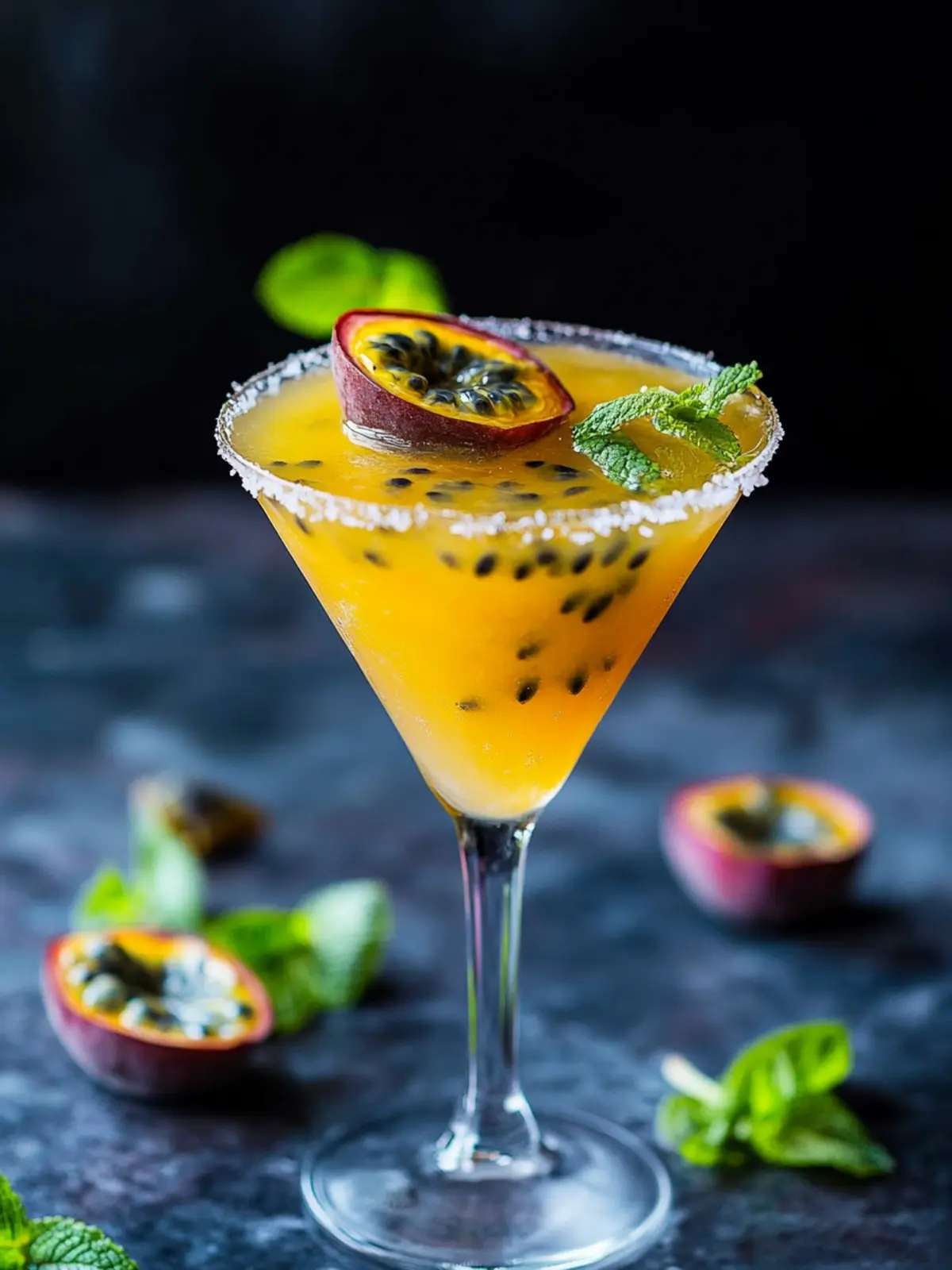 Tiki-Inspired Spiced Rum and Passion Fruit Cocktail