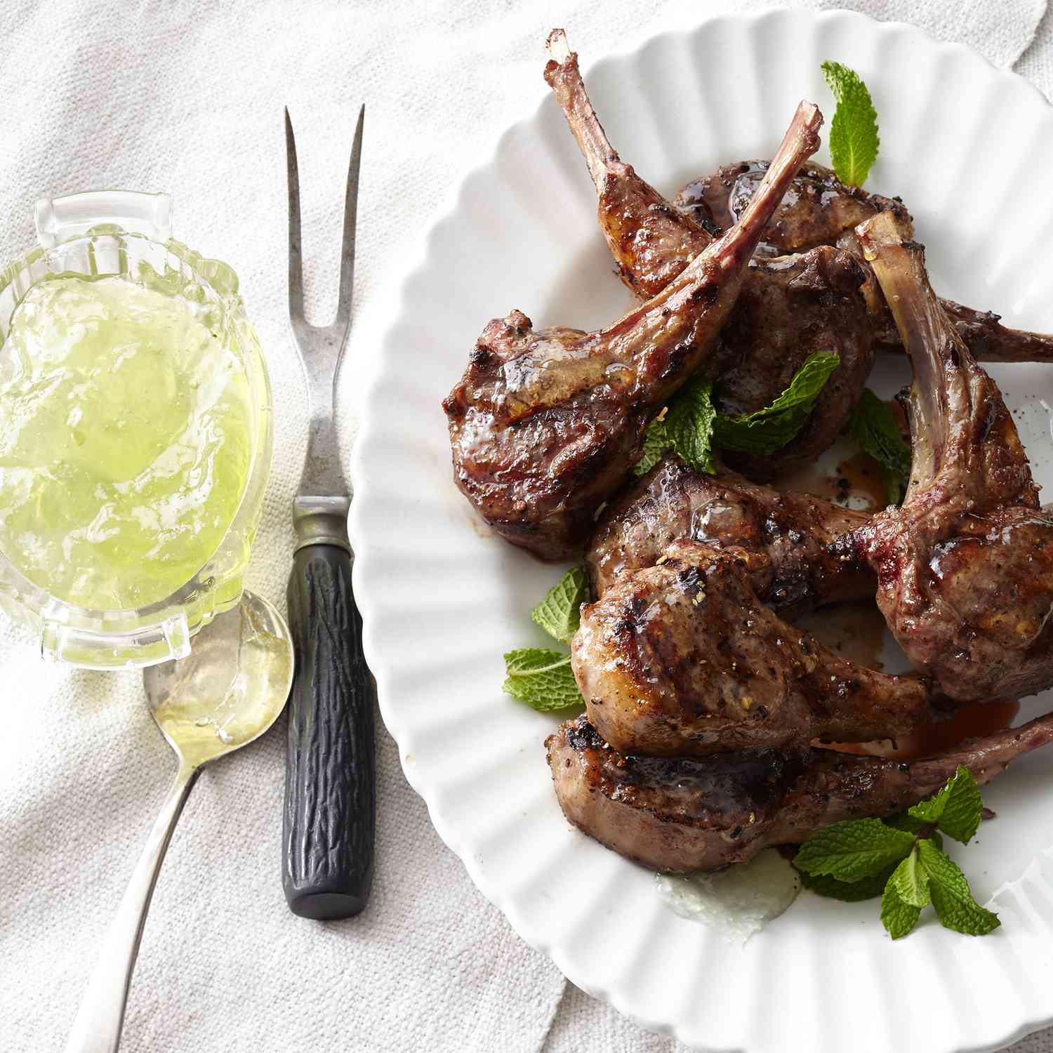 Oven-Baked Lamb Chops with Lemon and Oregano