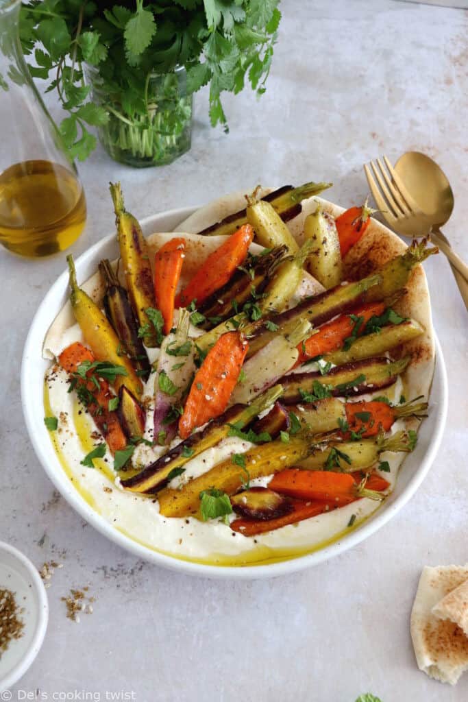 Oven-Roasted Mediterranean Vegetables with Za’atar and Feta Crumble