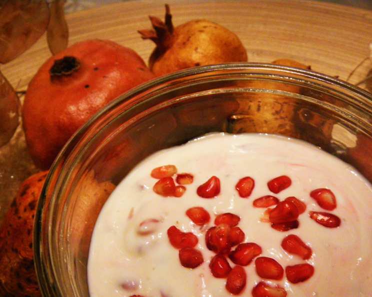 Walnut and Pomegranate Kashmiri Raita