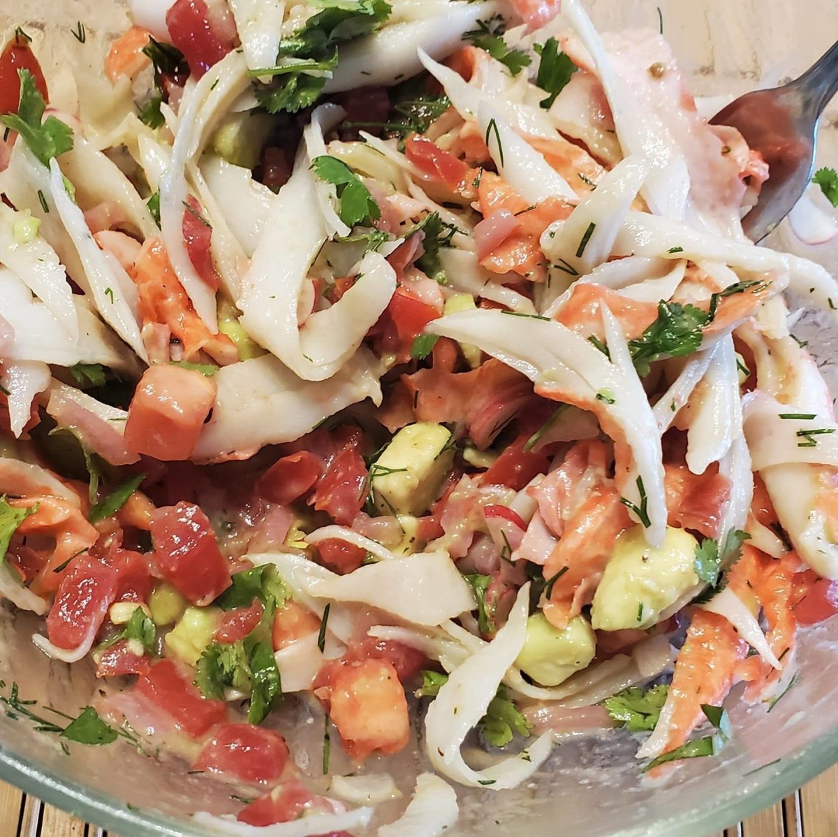 Tasmanian Pepperberry Crab Salad with Avocado