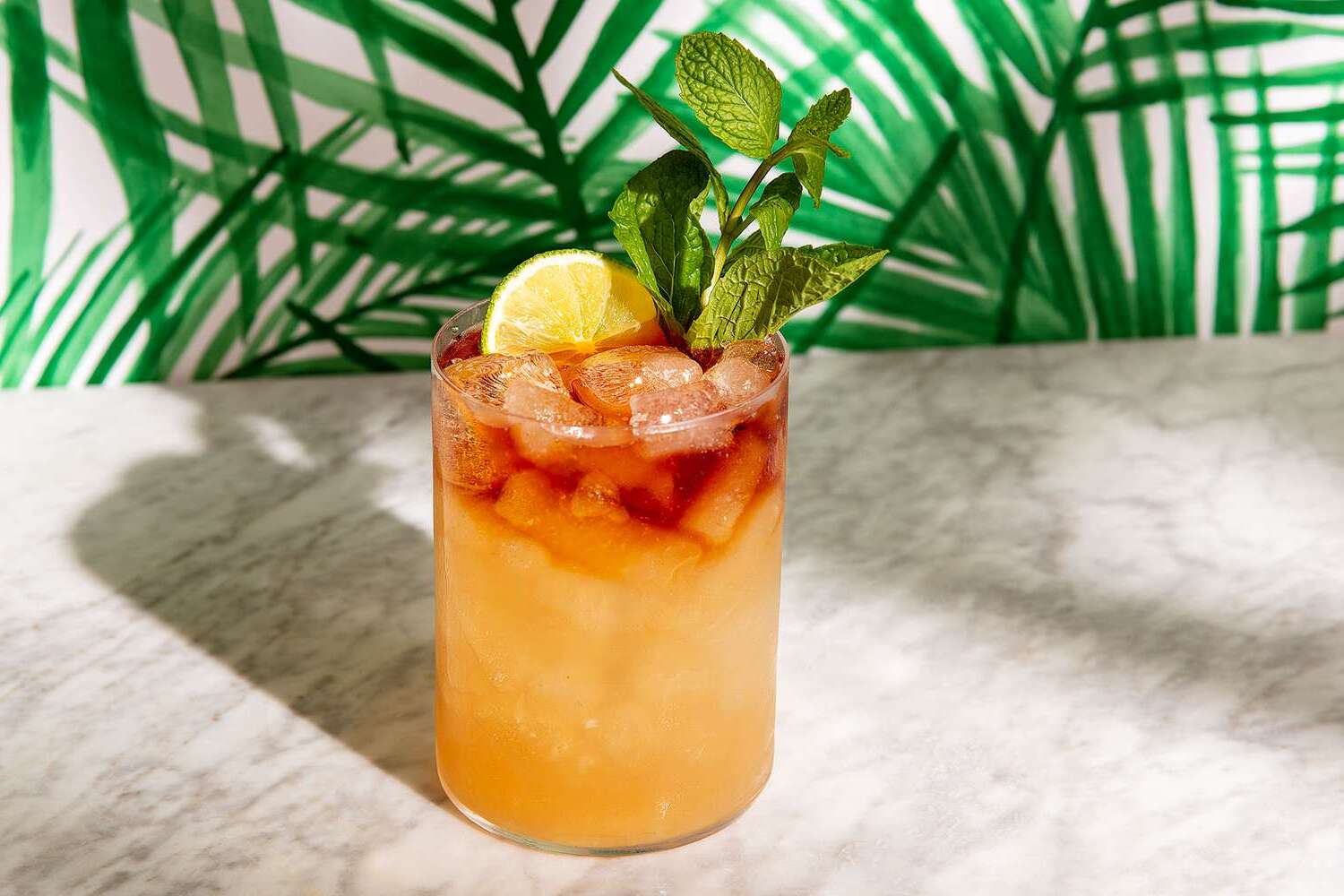 Tiki-Inspired Mai Tai Cocktail with Fresh Lime and Orgeat