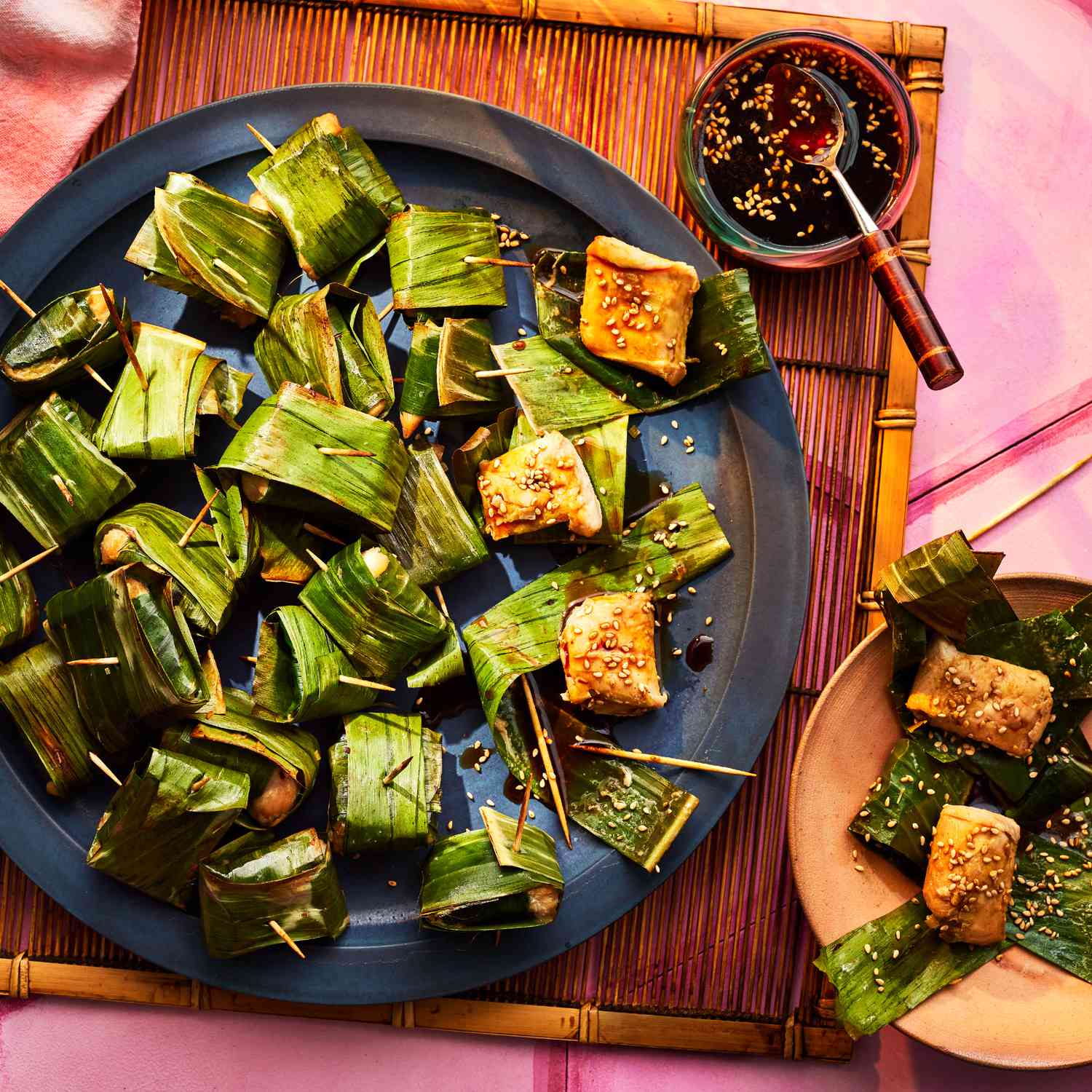 Charred Banana Leaf-Wrapped Mahi Mahi with Citrus Herb Sauce