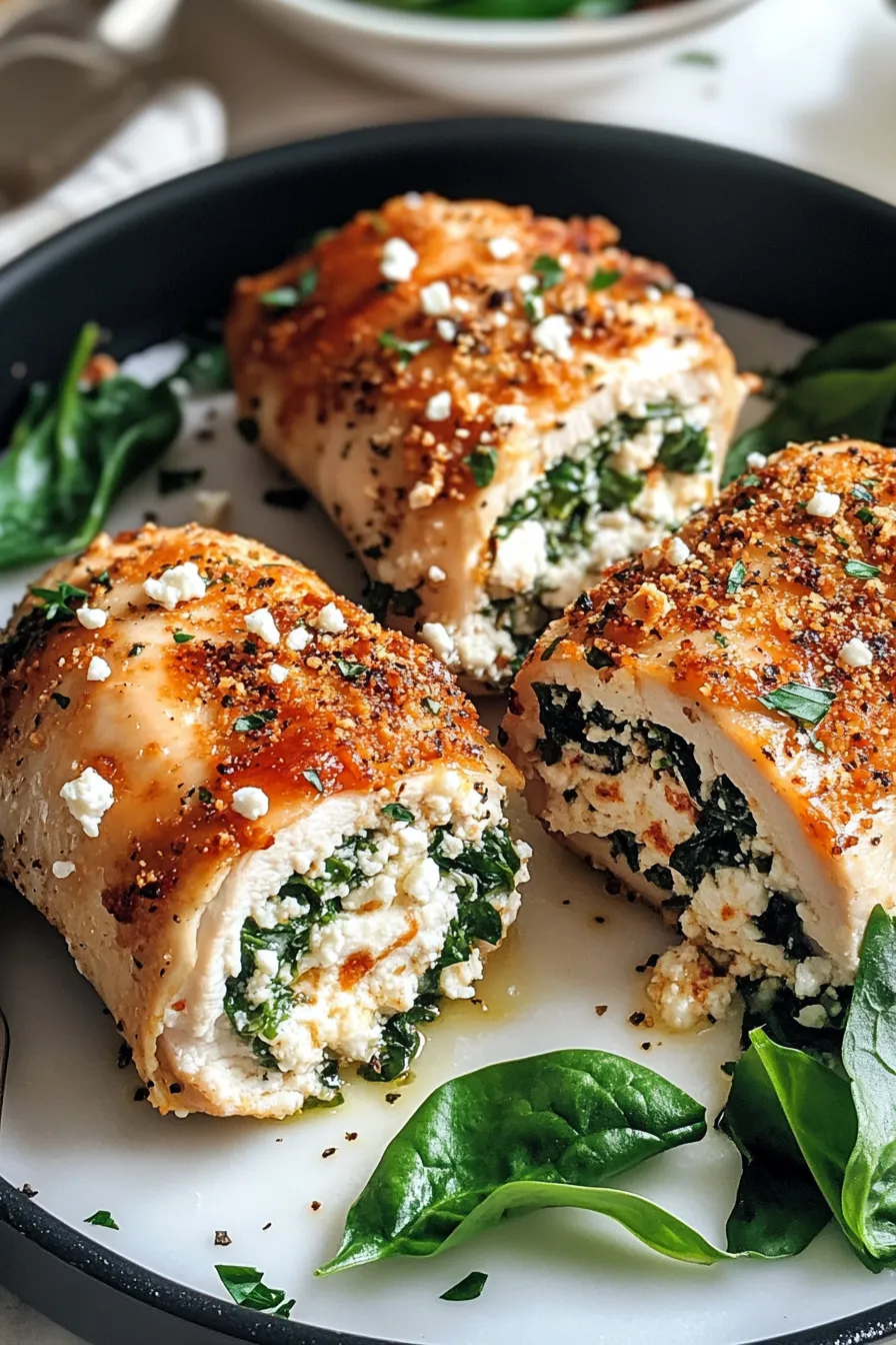 Three-Cheese Stuffed Chicken Roll-Ups