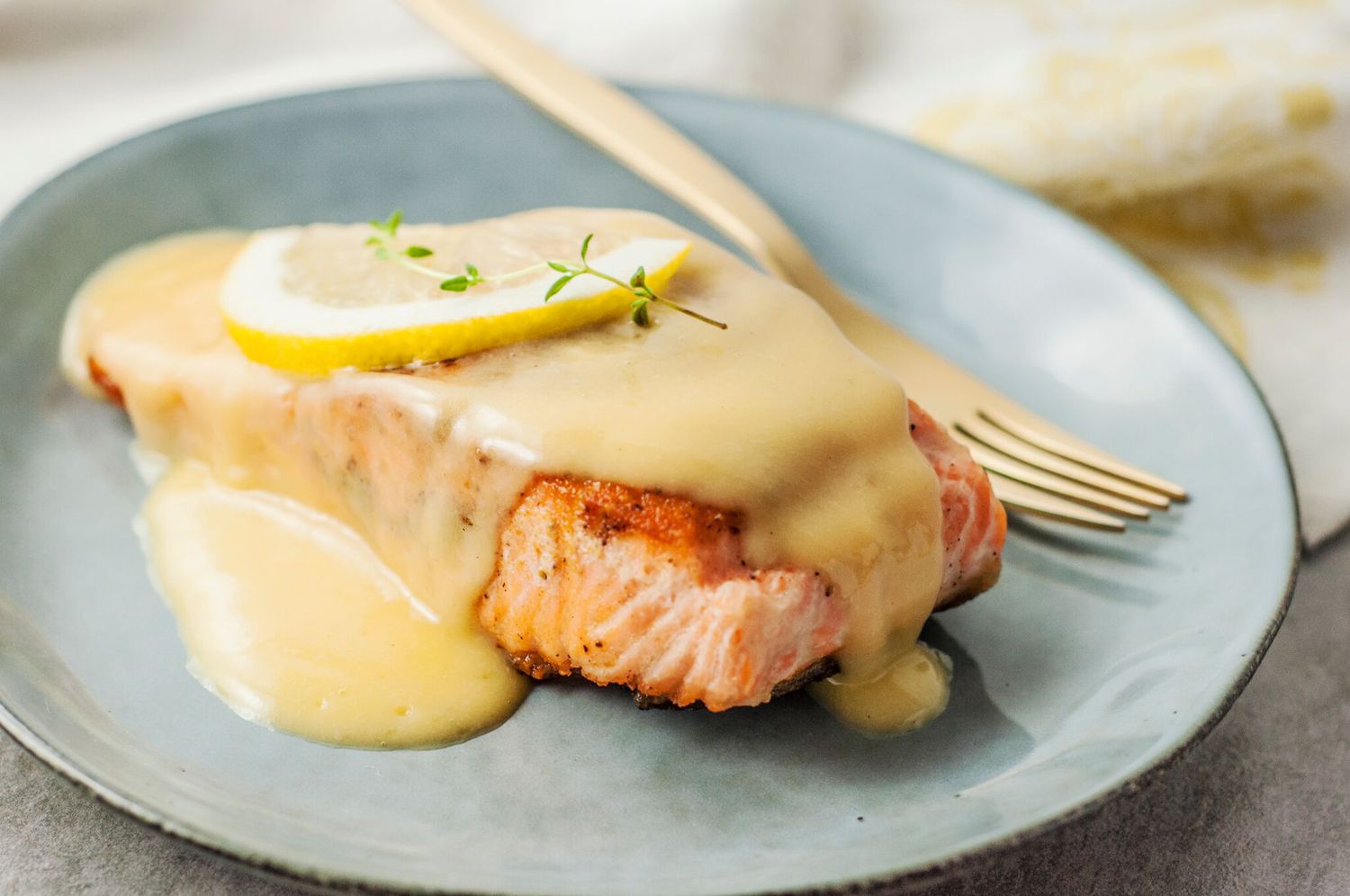Tasmanian Salmon Fillets with Lemon Myrtle Beurre Blanc