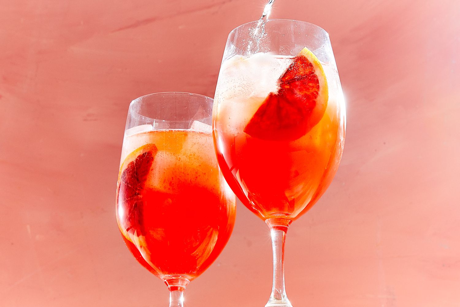 Cocktail of Bittersweet Grapefruit and Campari Spritz