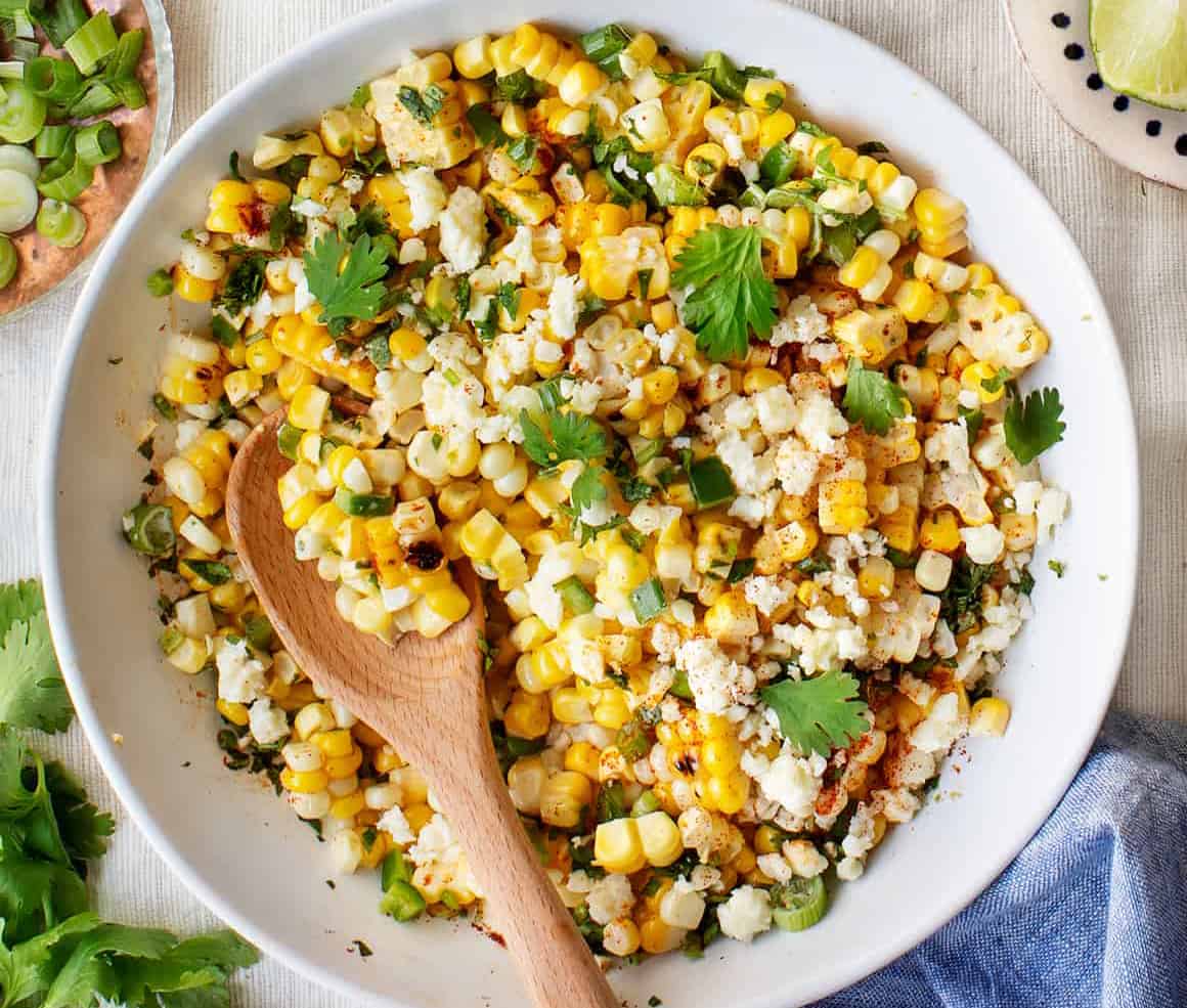 Smoked Sausage and Grilled Corn Salad with BBQ Vinaigrette