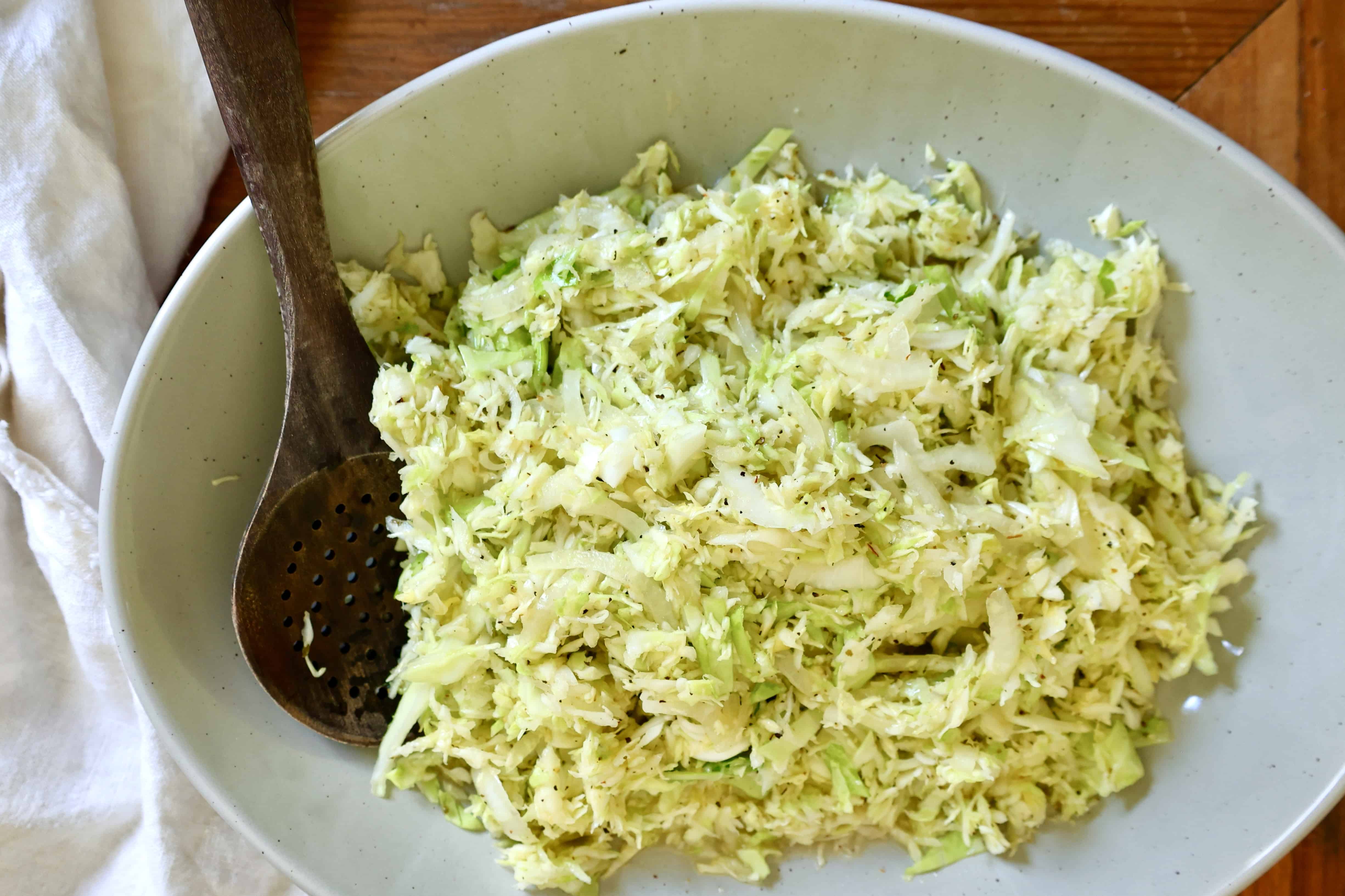 Fermented Cabbage & Chicken Salad with Apple Cider Vinegar