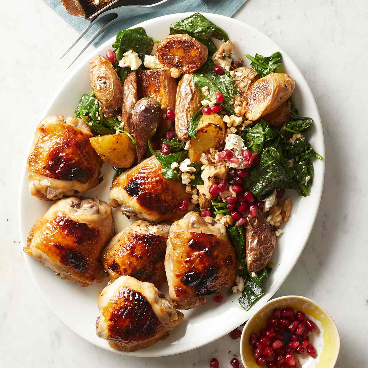 Sumac-Spiced Chicken with Pomegranate Molasses Glaze