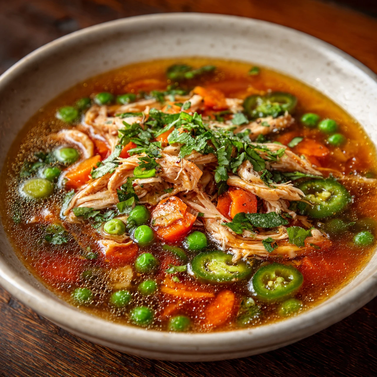 Healing Bone Broth Soup with Ginger & Lemon