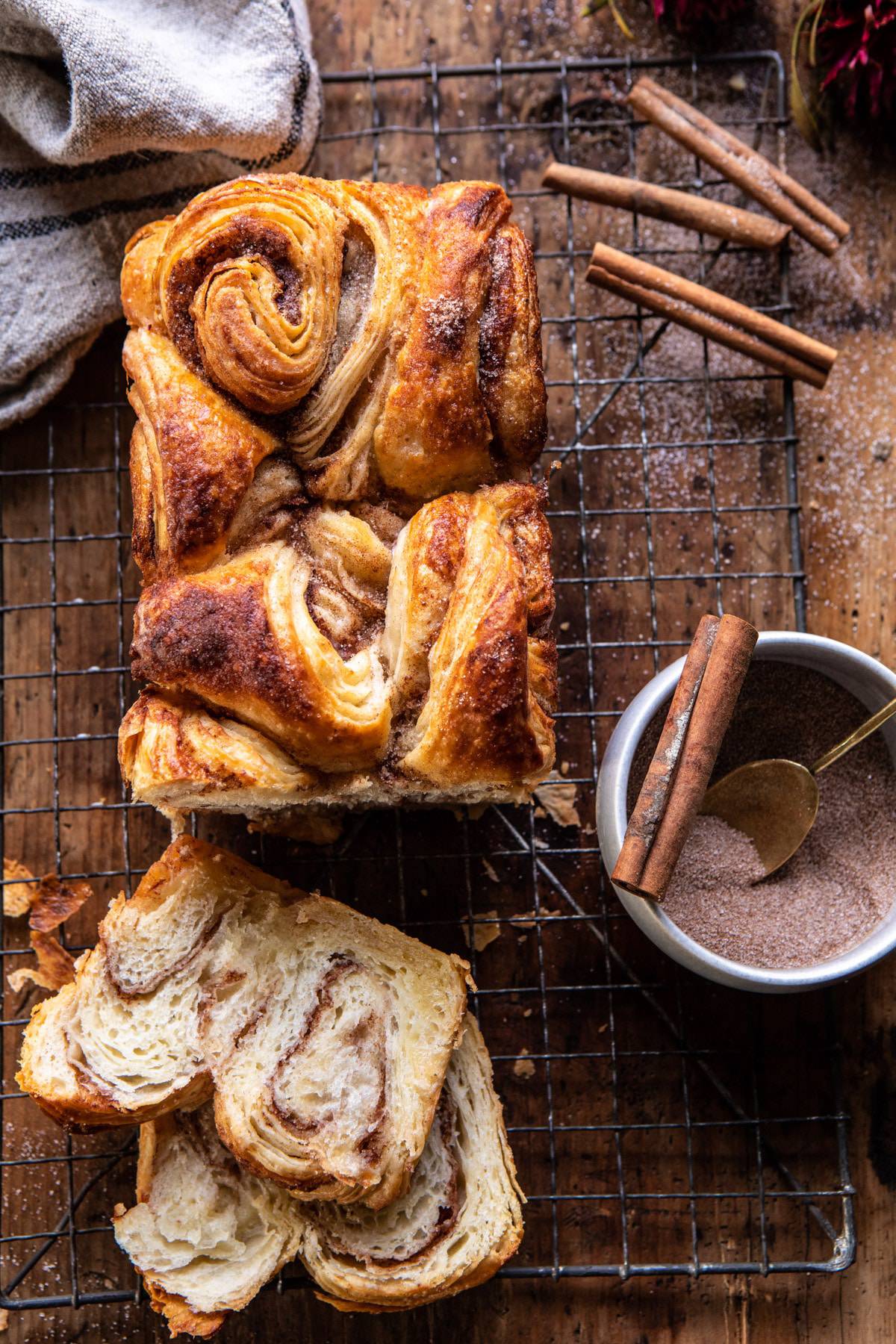 Half-Symbol Inspired Cinnamon Sugar Quick Bread