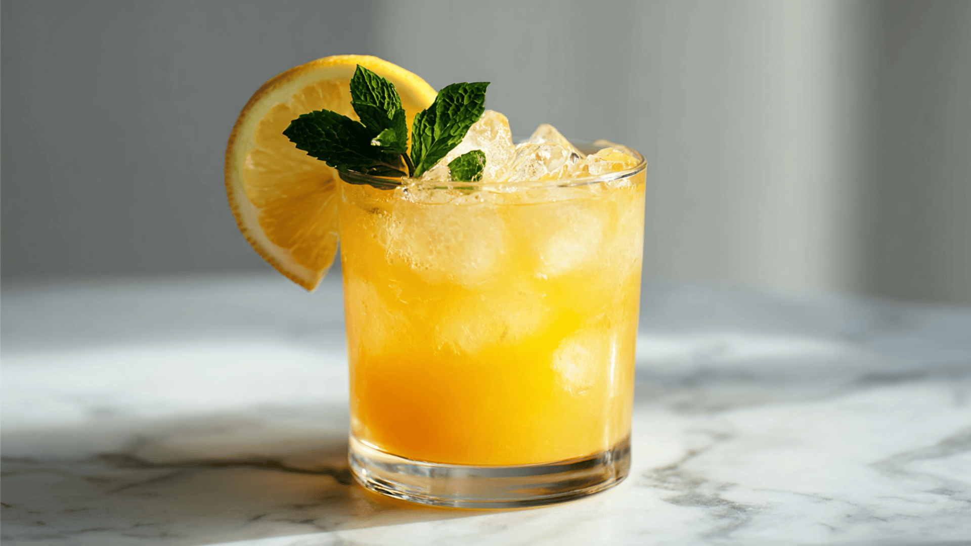 Citrus-Mint Sparkler with Honey Essence