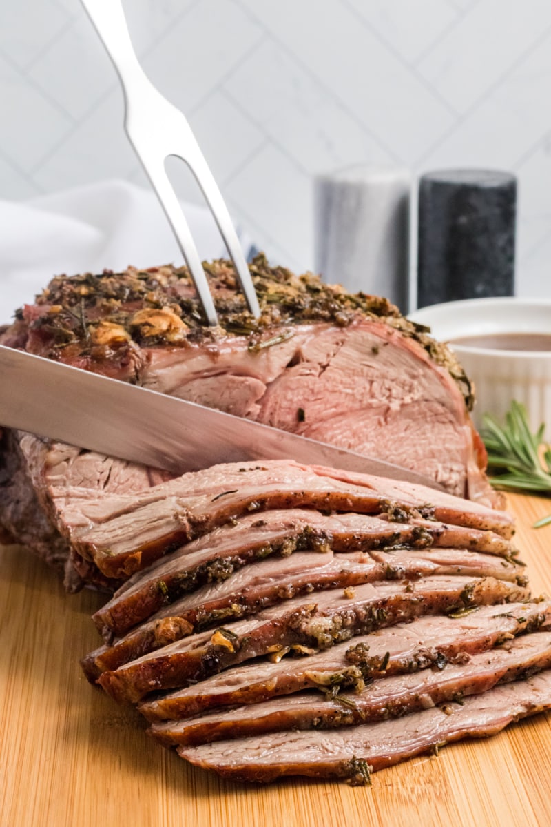 Herb-Roasted Leg of Lamb with Garlic and Rosemary