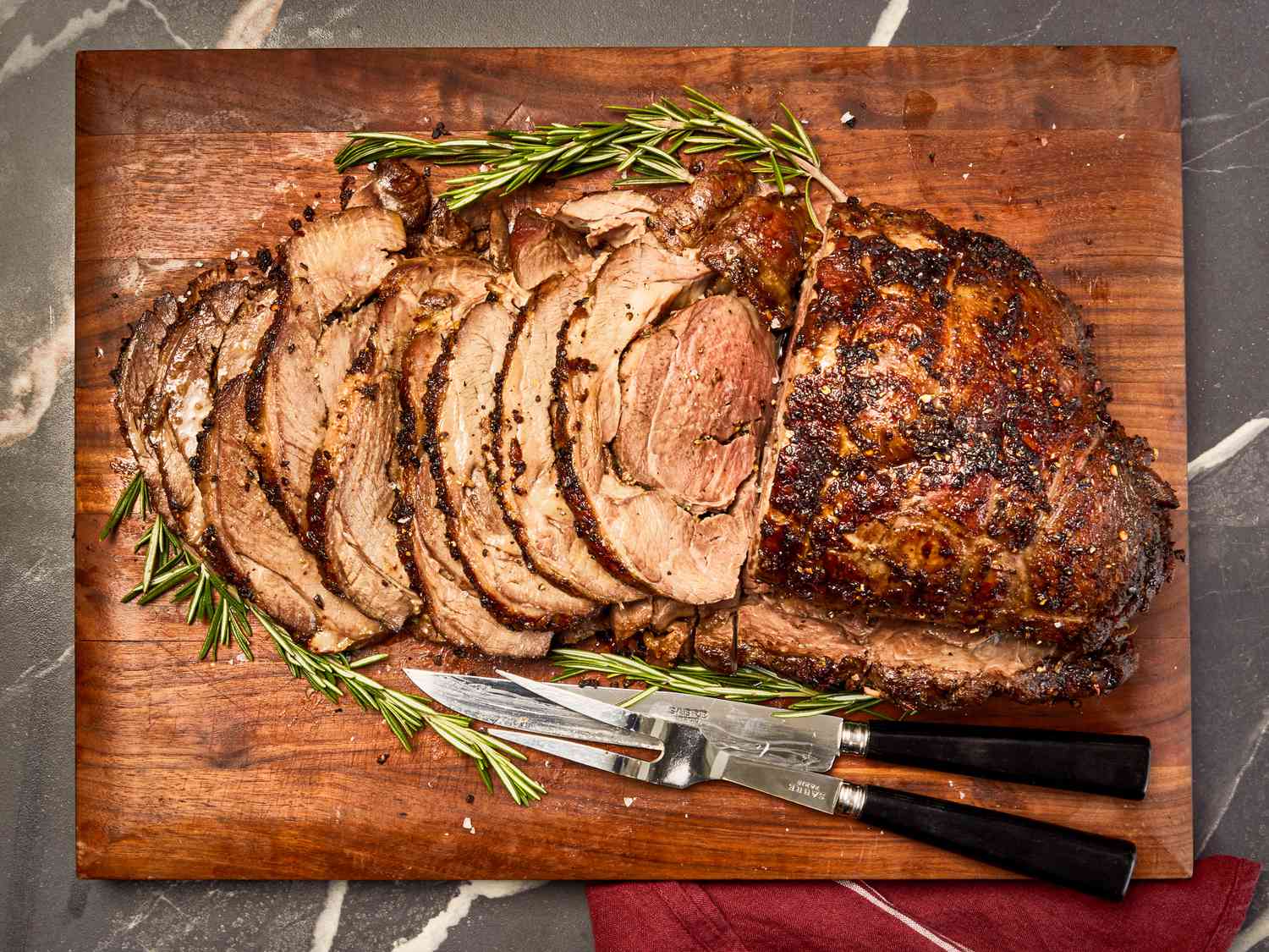 Slow-Roasted Lamb with Rosemary and Davidson’s Plum Glaze