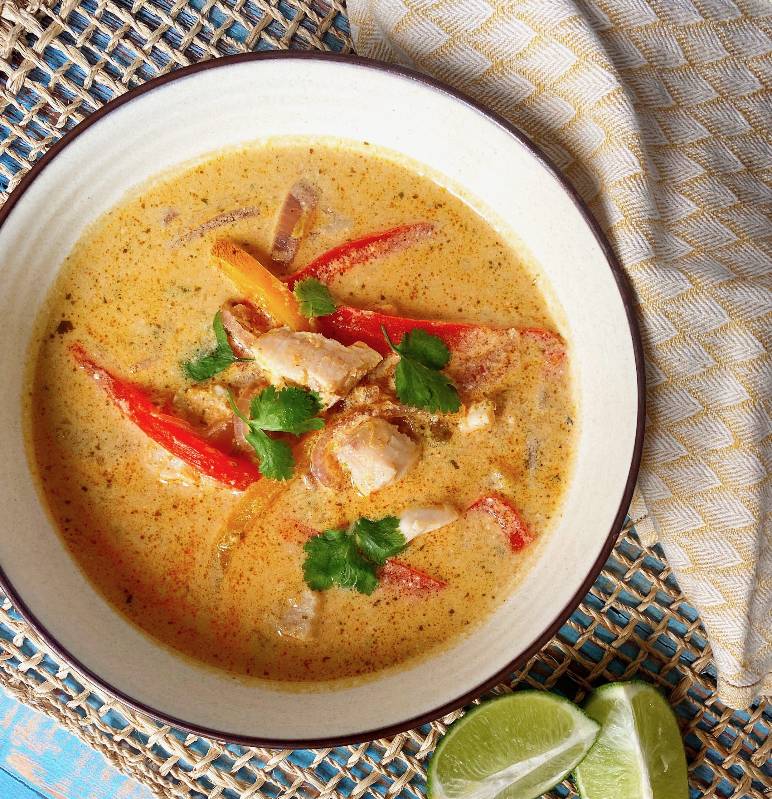 Caribbean Coconut Fish Stew with Callaloo
