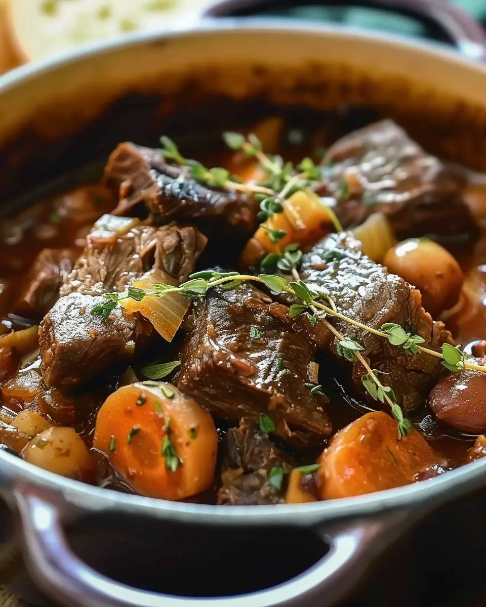 Slow-Simmered Belgian Beef and Onion Stew