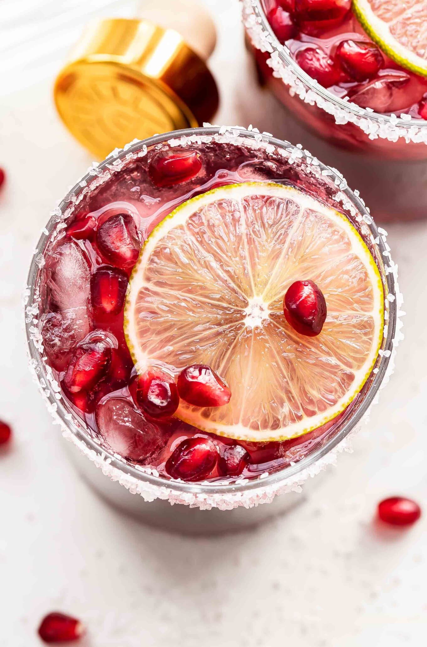 Spiced Burmese Margarita with Pomegranate and Lime
