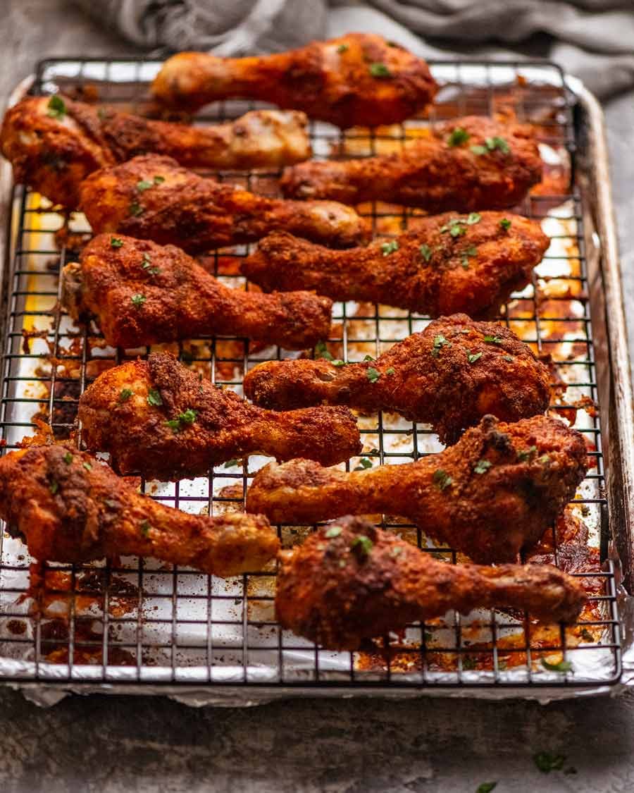 Oven-Roasted Chicken Legs with Iraqi Red Rice