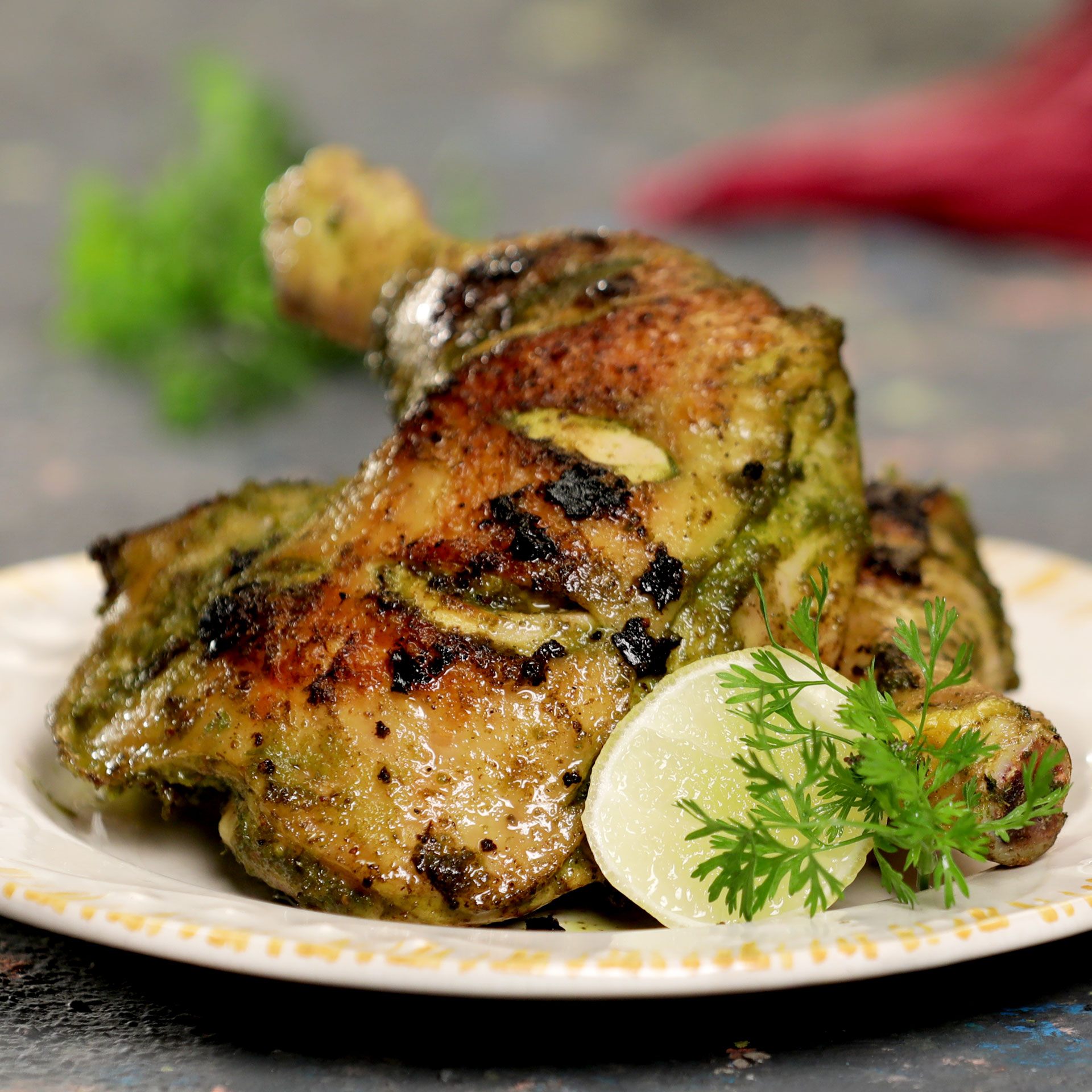 Pan-Seared Chicken Cafreal with Cilantro and Green Chilies