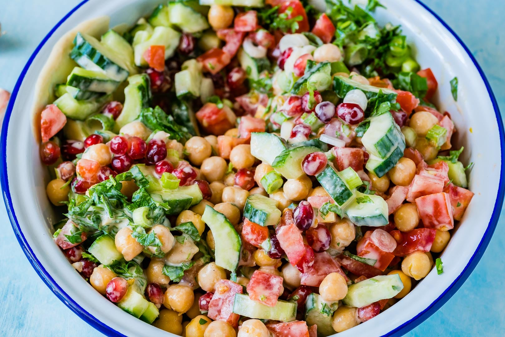 Portobello Mushroom and Chickpea Salad with Lemon Tahini Dressing