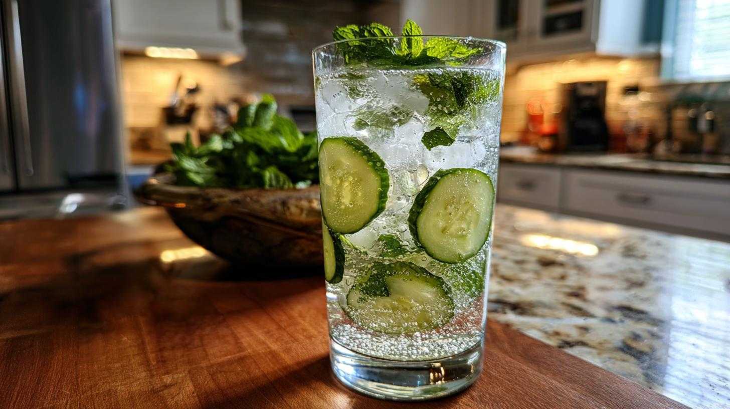 Cucumber-Mint Sparkler