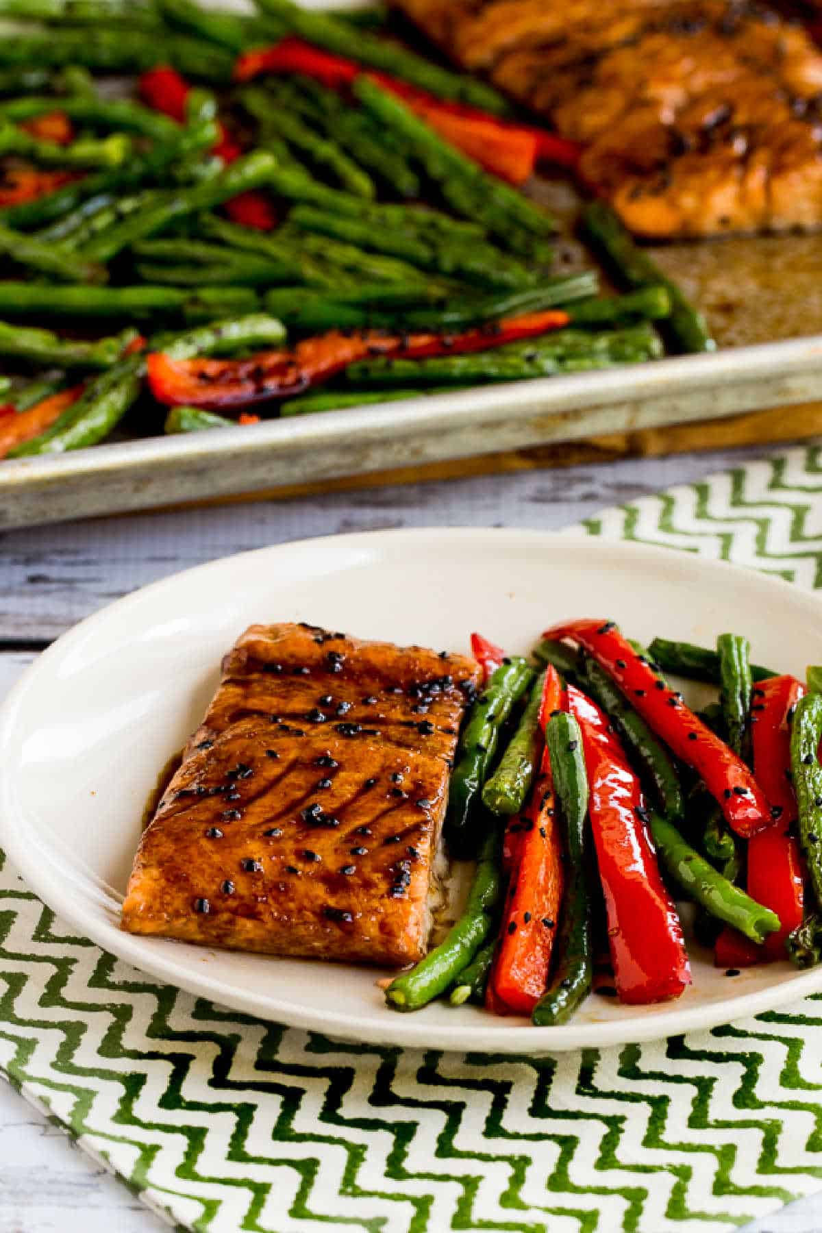 Sheet Pan Moroccan-Spiced Salmon with Green Beans