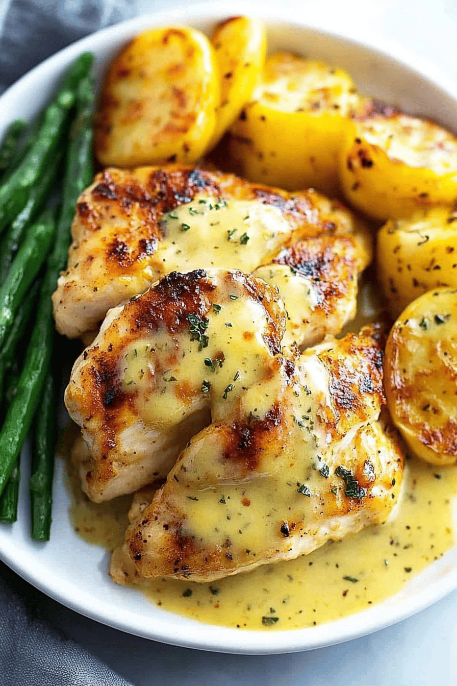 Sautéed Chicken with Honey Mustard and Rosemary