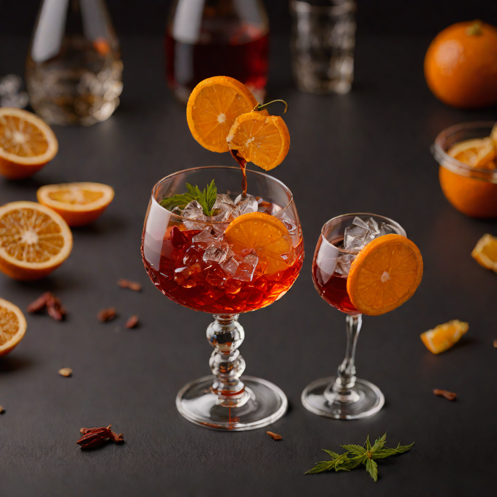 Charred Orange Smoked Mezcal Negroni