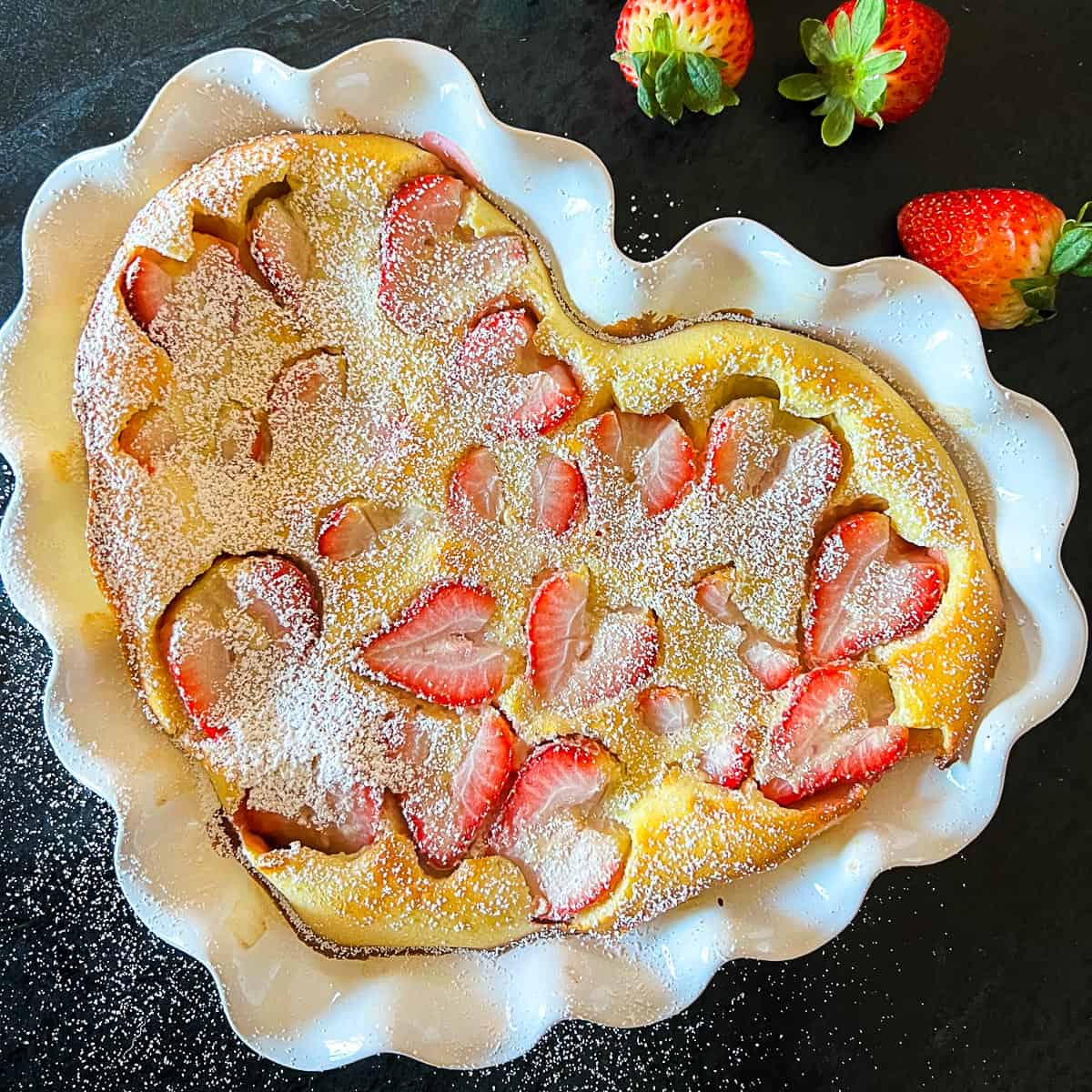 French-Style Strawberry Clafoutis with Almond Flour