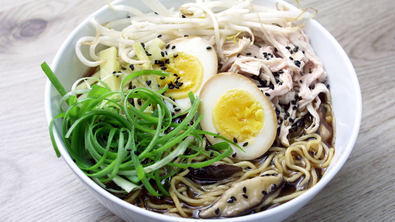 Honjozo-Style Shio Ramen with Charred Garlic