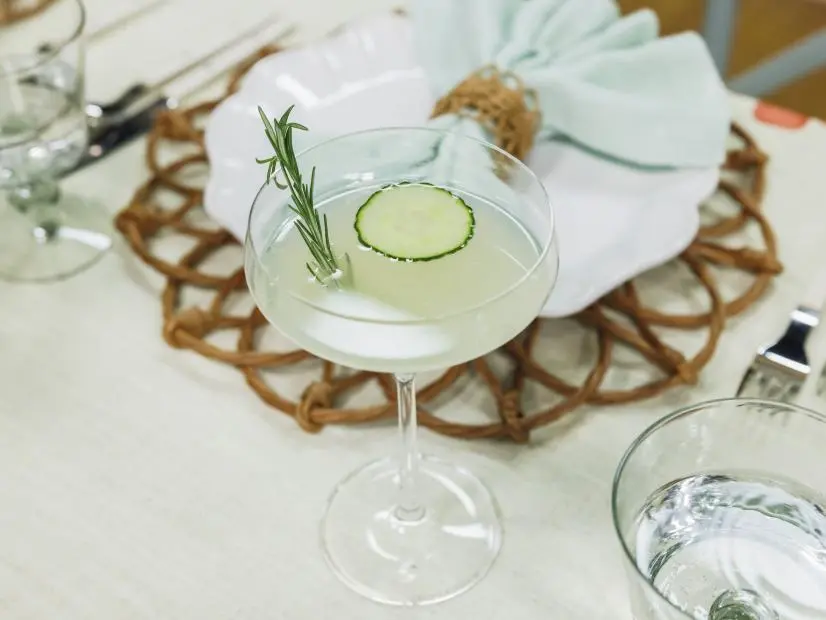 Herb-Pressed Cucumber Gimlet