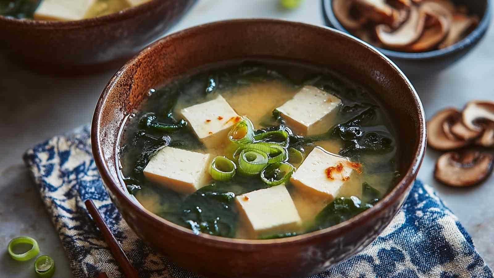 Authentic Japanese Honjozo-Infused Miso Soup