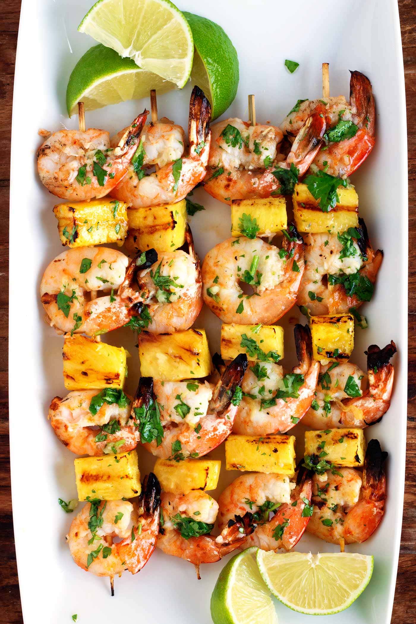 Agricole Rum-Infused Pineapple Grilled Shrimp Skewers