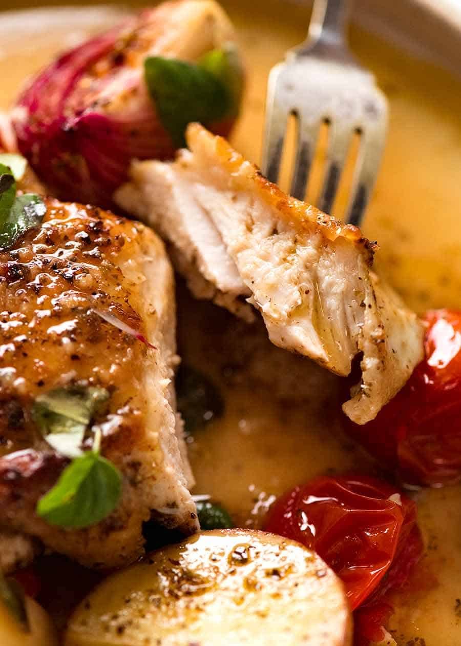 Sautéed Chicken with Roasted Mediterranean Pepper Relish