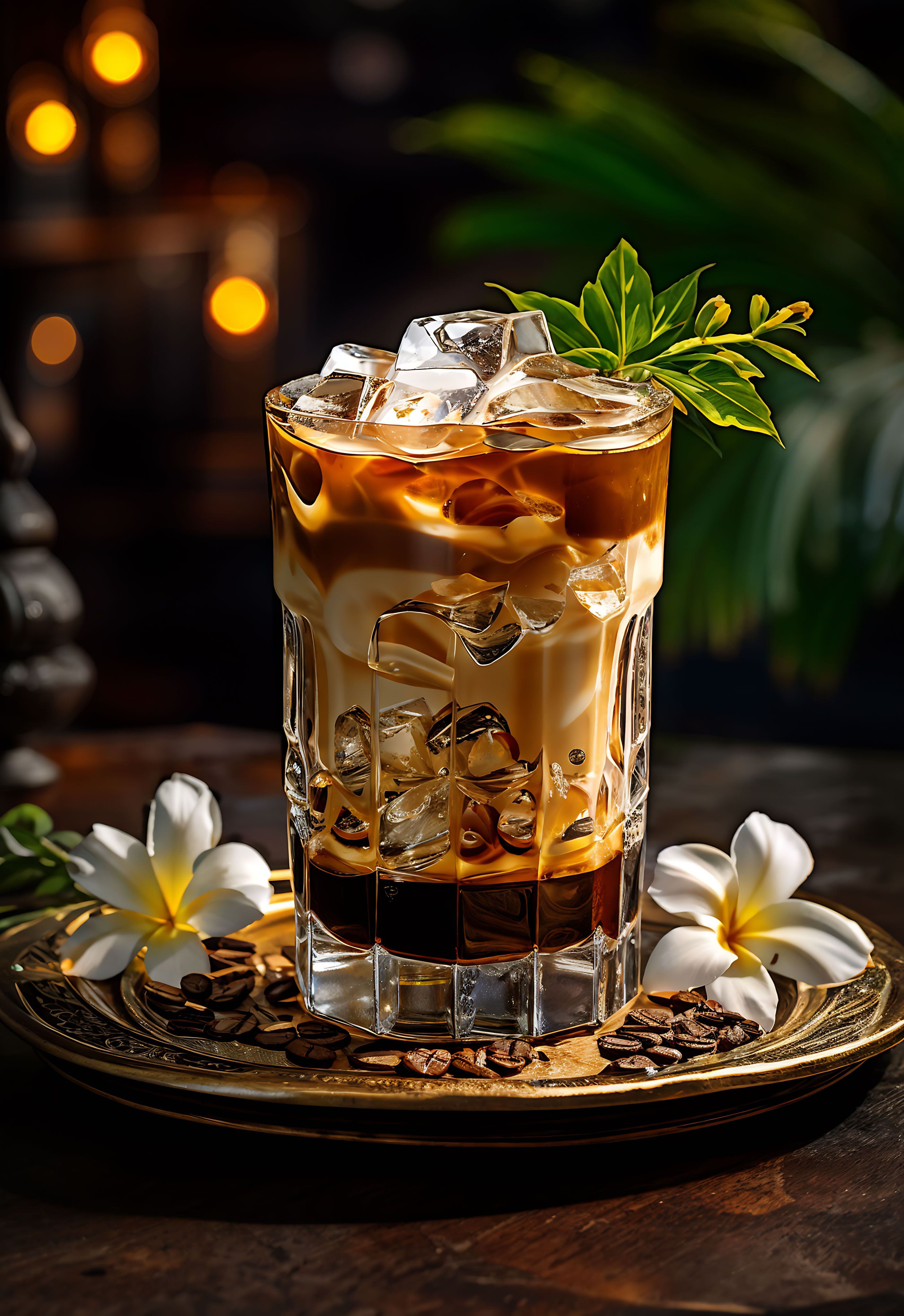 Layered Tropical Espresso Flip
