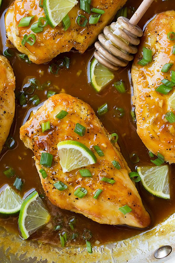 Honey-Lime Glazed Chicken with Cilantro Rice