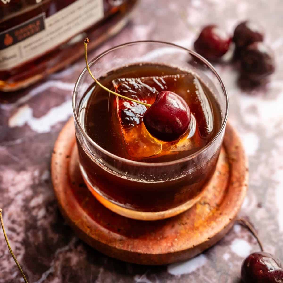 Compulsive Gambler's Black Cherry Old Fashioned