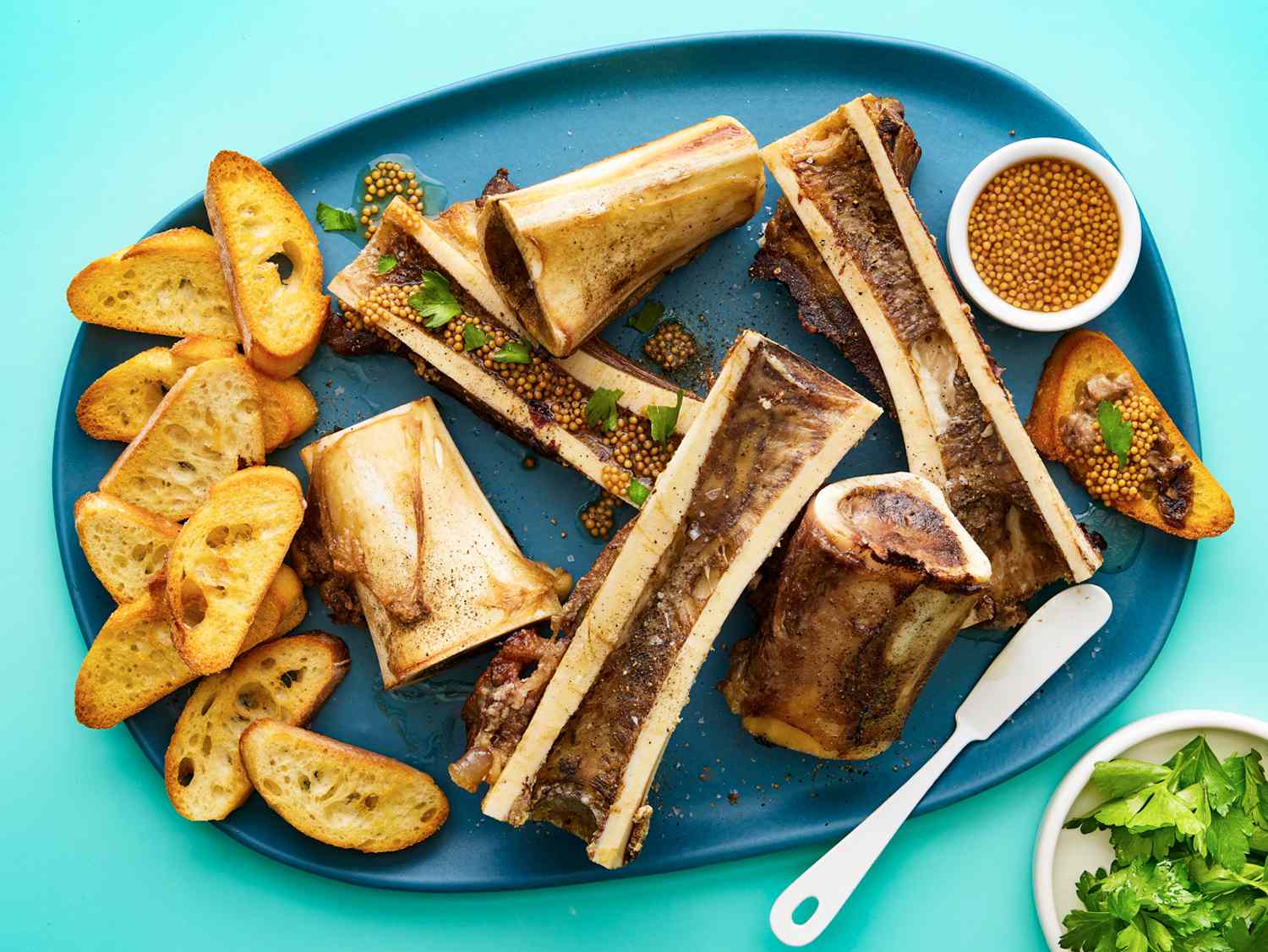 Slow-Roasted Bone Marrow with Herb Garlic Butter